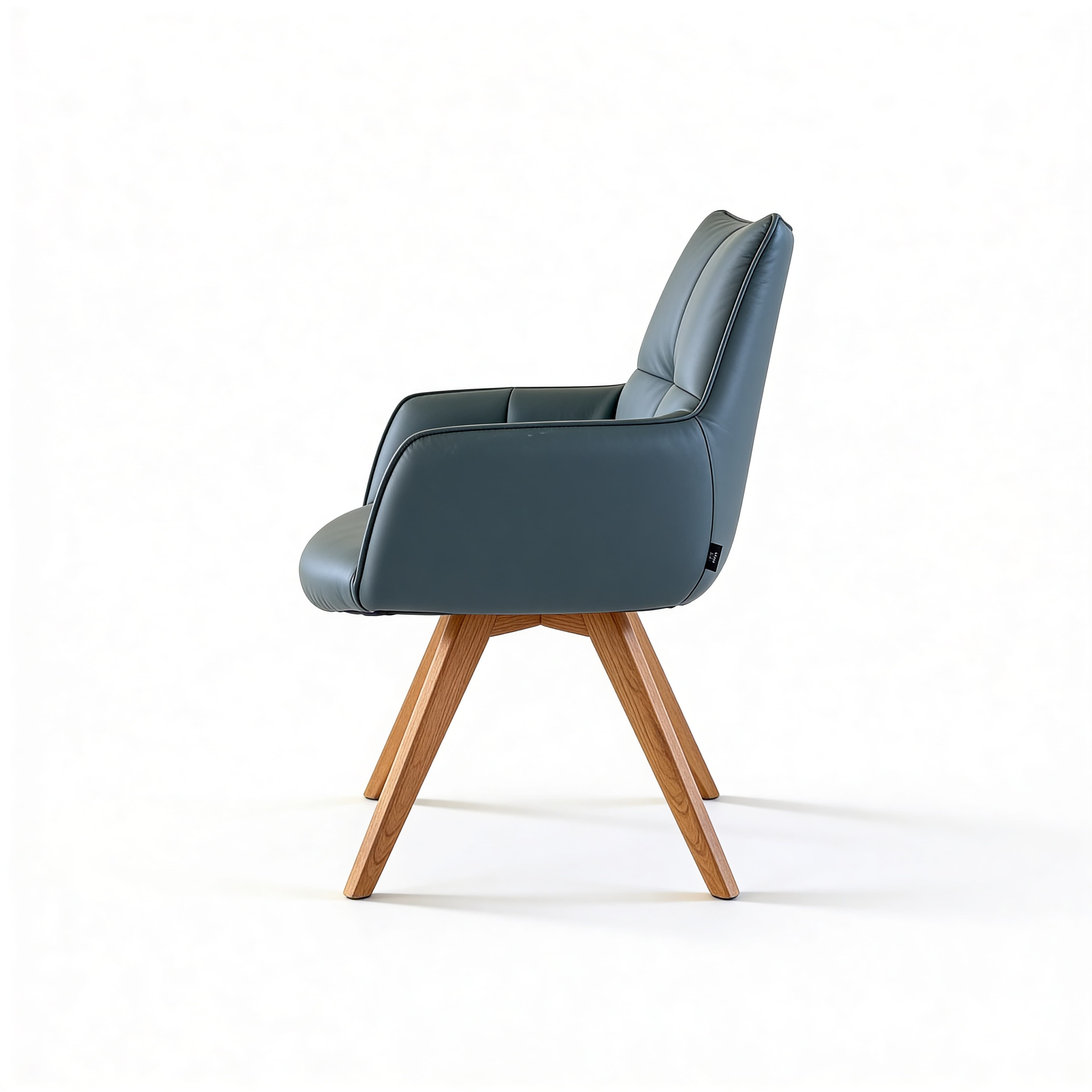 Soft fabric chair in styled interior